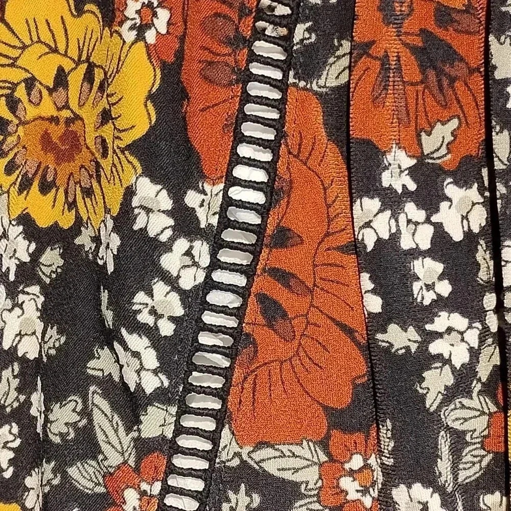 Joe Fresh NWOT Women's 2 Piece Long Cut Out Sleeve V Neck Blouse & Maxi Skirt XL - Picture 5 of 16